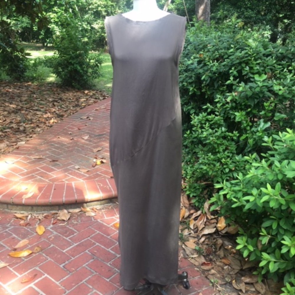 Elegant BRUNELLO CUCINELLI Silk Sheath Dress M